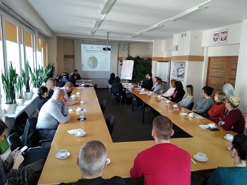 Zdjęcie ze spotkania w Wojewódzkim Urzędzie Pracy w Krakowie