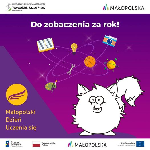 Grafika informująca o zakończeniu Małopolskiego Dnia Uczenia się