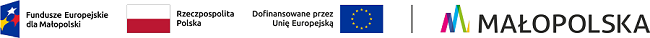 Grafika zawierająca loga informujące o tym, że projekt finansowany jest ze środków Europejskiego Funduszu Społecznego